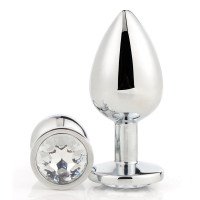 Vidutinis analinis kaištis „Silver Gleaming Love“ - Dream Toys