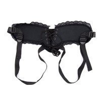 Strap-on diržas „Lace Edge Strap-on with Silicone Ring“ - Latetobed