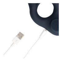 Vibruojantis penio žiedas „Vibrating Cockring with Clitoris Stimulation“ - Loveline