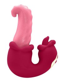 Vibratorius kiškutis „Double Tongue Vibrator“ - Teazers
