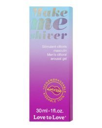 Stimuliuojantis gelis vyrams „Make Me Shiver“, 30 ml - Love to Love