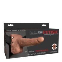 Vibruojantis strap-on dildo „Rechargeable Hollow Nr. 6“ - Fetish Fantasy