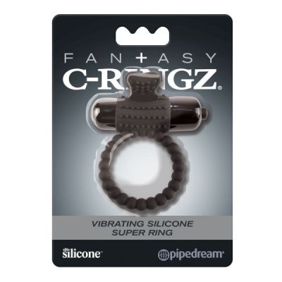 Vibruojantis penio žiedas „Vibrating Silicone Super Ring“ - Fantasy C-Ringz