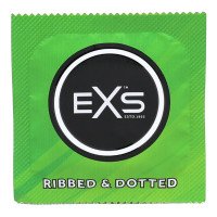 Stimuliuojantys prezervatyvai „Ribbed & Dotted“, 48 vnt. - EXS Condoms