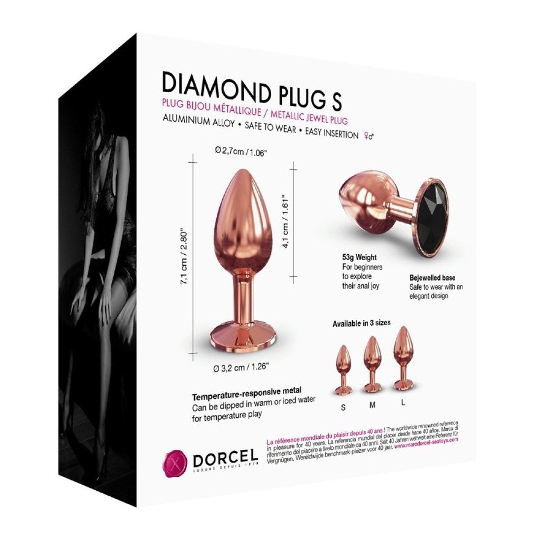 Mažas analinis kaištis „Diamond Plug S“ - Dorcel