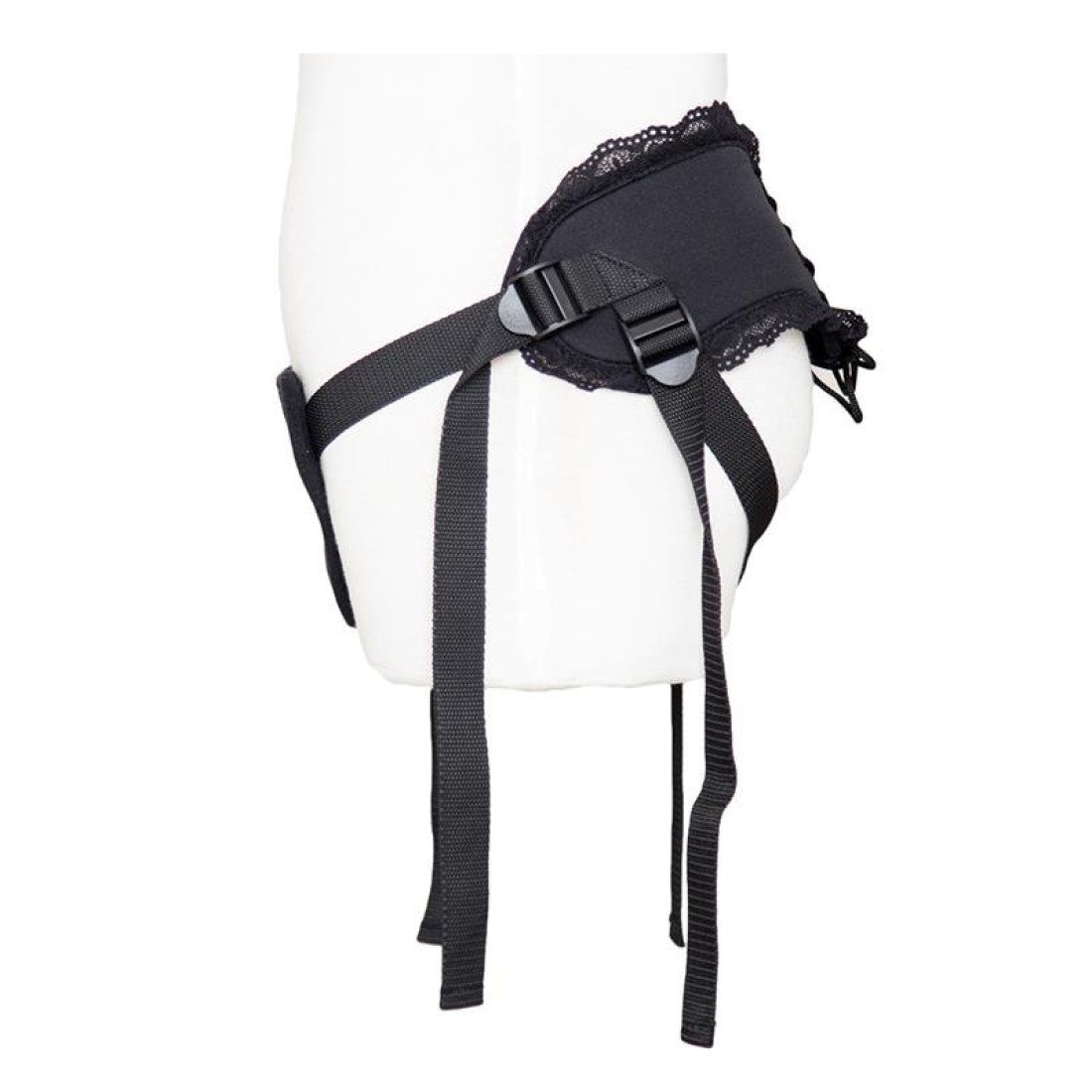 Strap-on diržas „Lace Edge Strap-on with Silicone Ring“ - Latetobed