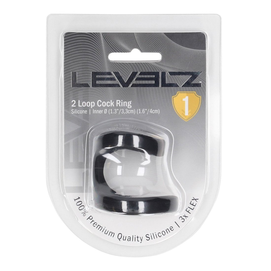 Penio žiedas „2 Loop Silicone Cock Ring“ - Levelz