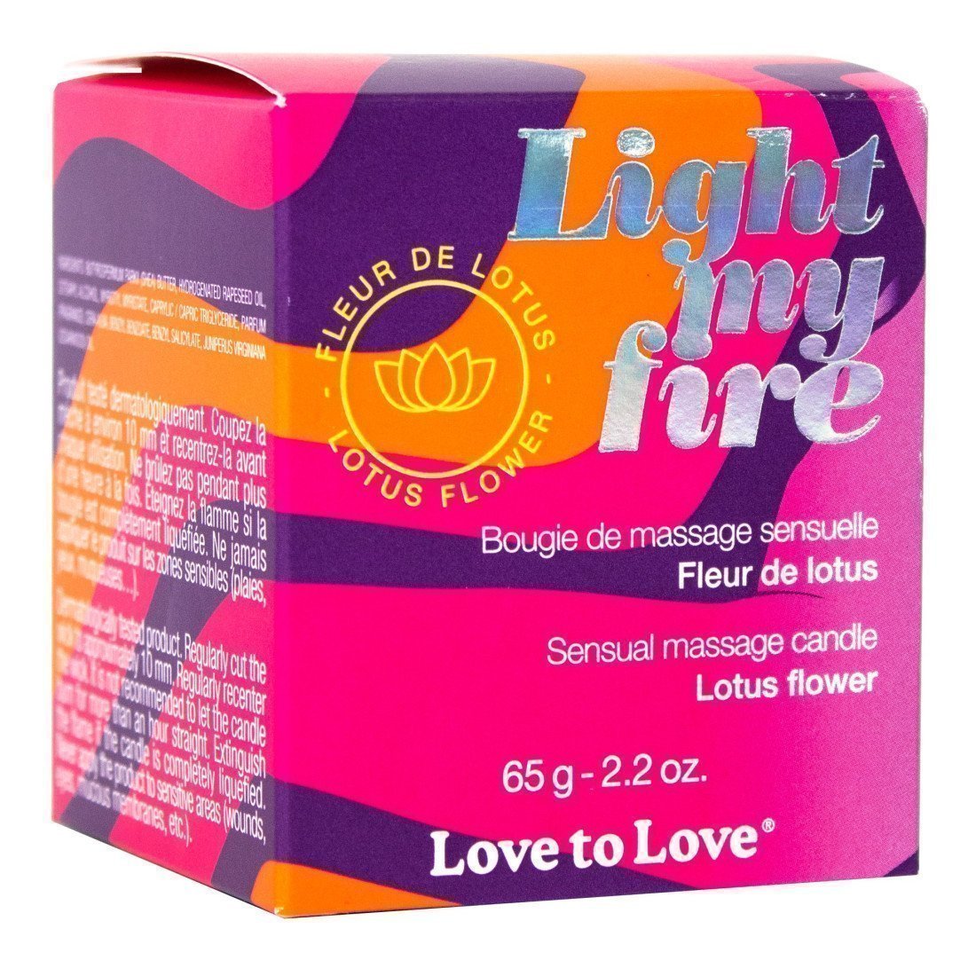 Masažinė žvakė „Light My Fire Lotus Flower“, 65 g - Love to Love