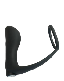 Vibruojantis analinis kaištis - penio žiedas (pažeista pakuotė) „Tabruk“ - Afterdark