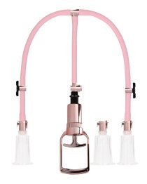 Klitorio ir spenelių pompos rinkinys „Clitoral & Nipple Pump Set Medium“ - Pumped