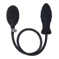 Pripučiamas analinis kaištis „Ribbed Inflatable Silicone Anal Plug“ - Levelz