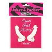 Vienkartinės servetėlės „Super Dick Forever“, 10 vnt.