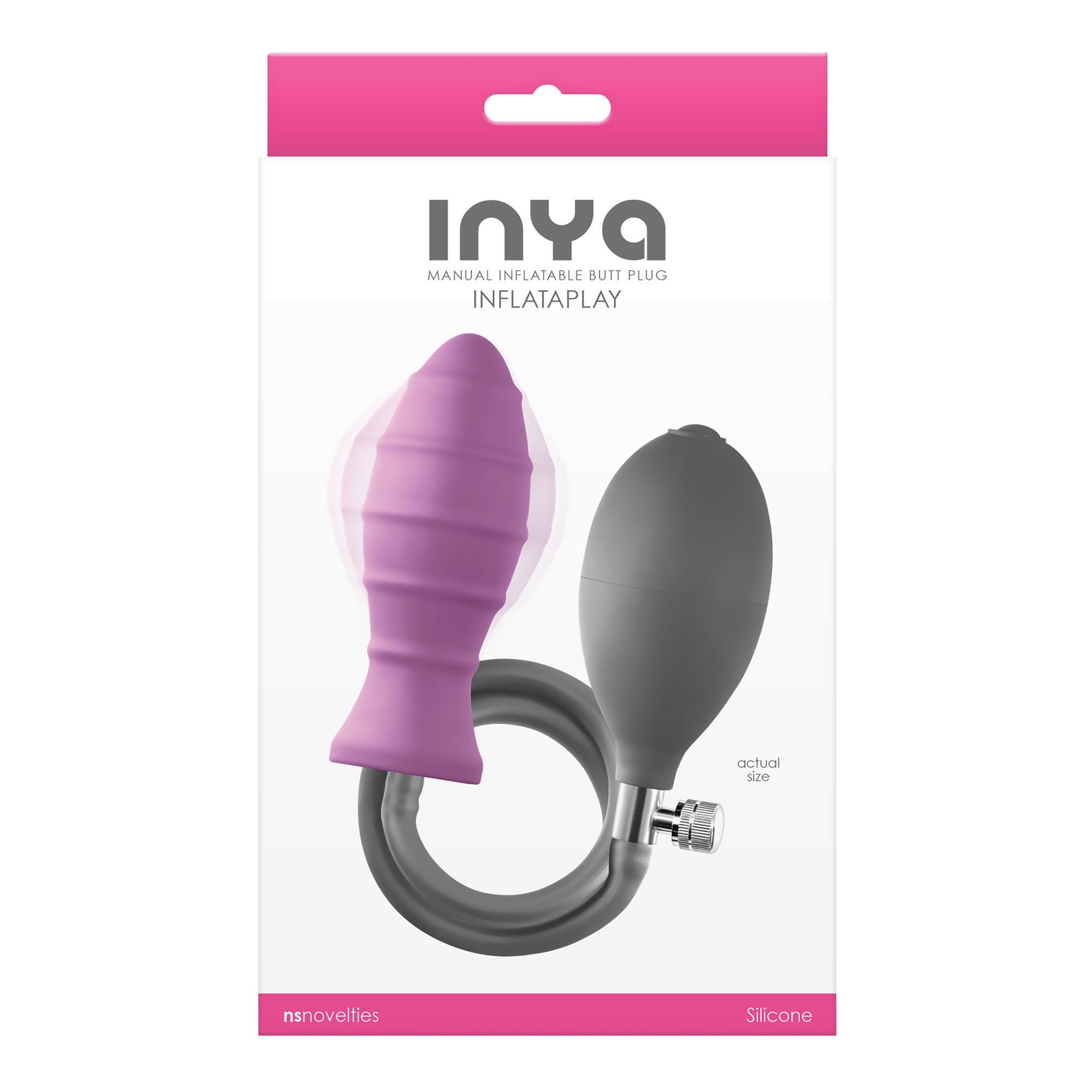 Pripučiamas analinis kaištis „Inya Inflataplay“ - NS Novelties