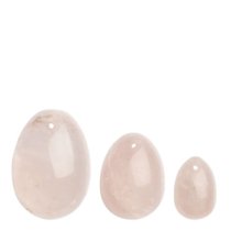 Vaginalinių kiaušinėlių rinkinys „Rose Quartz Yoni Eggs“ - La Gemmes