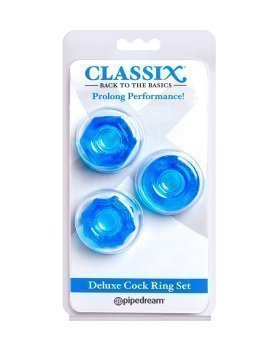 Penio žiedų rinkinys „Deluxe Cock Ring Set“ - Classix