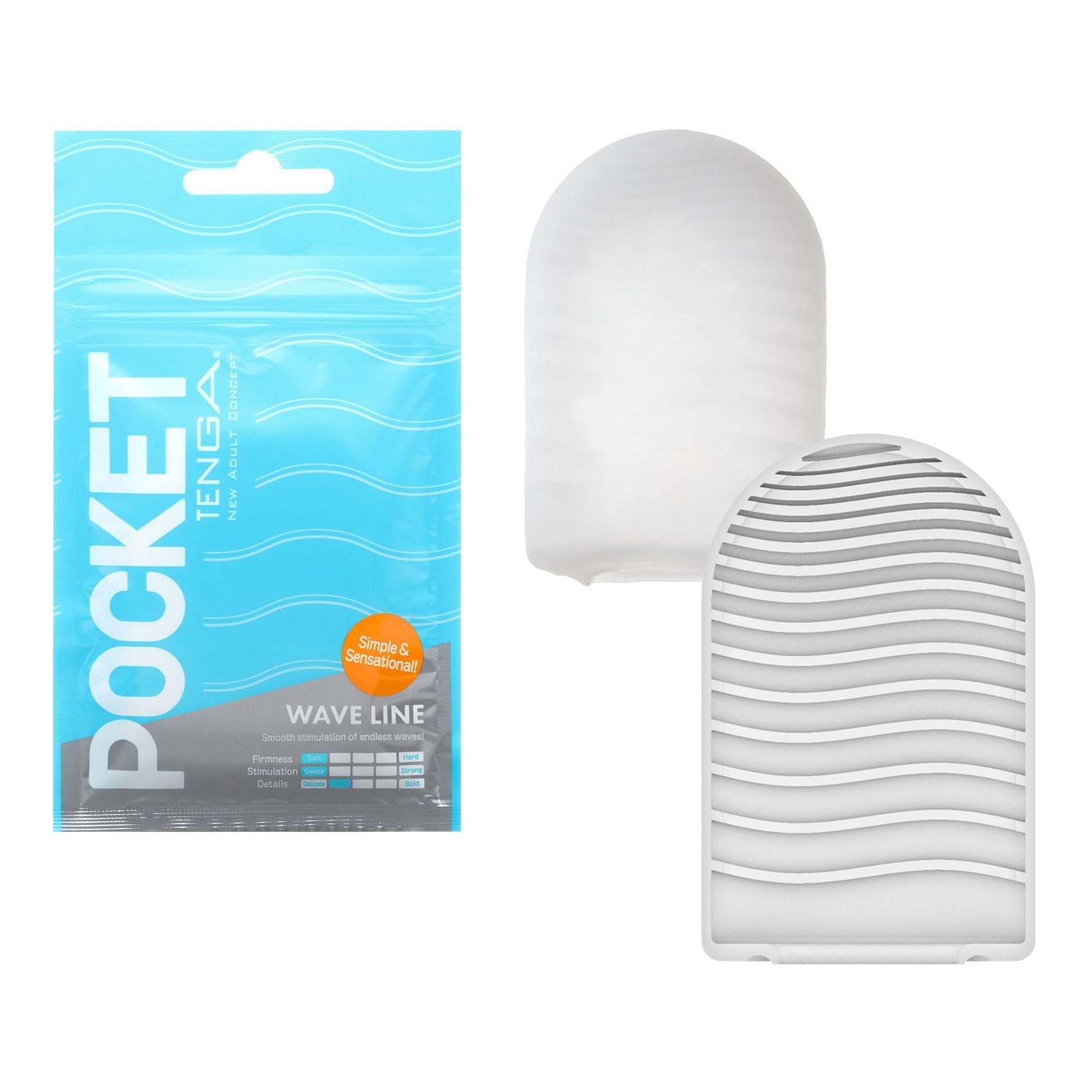 Masturbatorius „Pocket Wave Line“ - Tenga