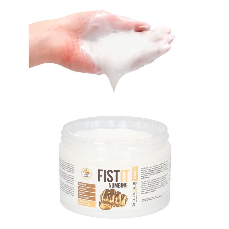 Vandens pagrindo lubrikantas „Numbing“, 500 ml - Fist It