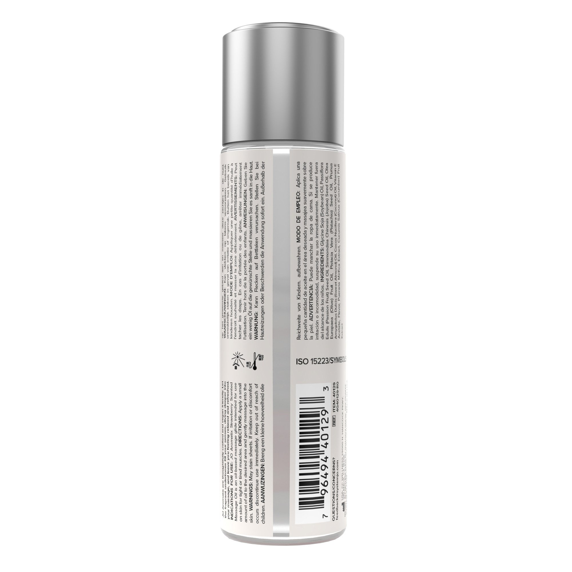 Masažo aliejus „Aromatix Strawberry“, 120 ml - System JO
