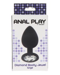 Didelis analinis kaištis „Diamond Booty Jewel“ - ToyJoy