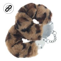 Antrankiai „Heavy-duty Fluffy Handcuffs Leopard“ - Ouch!