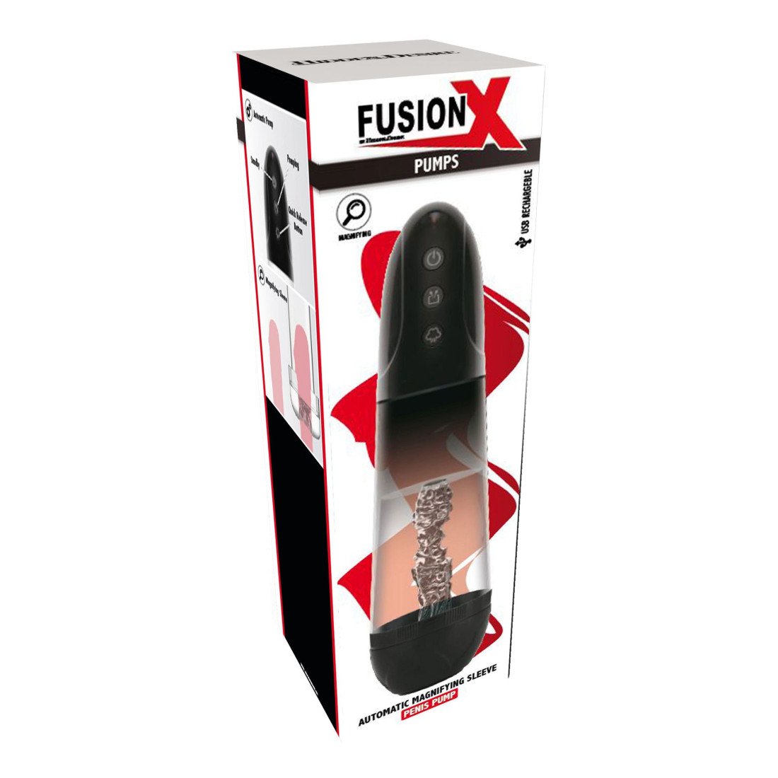 Automatinė penio pompa „Fusion X Automatic Magnifying Sleeve“ - Extreme
