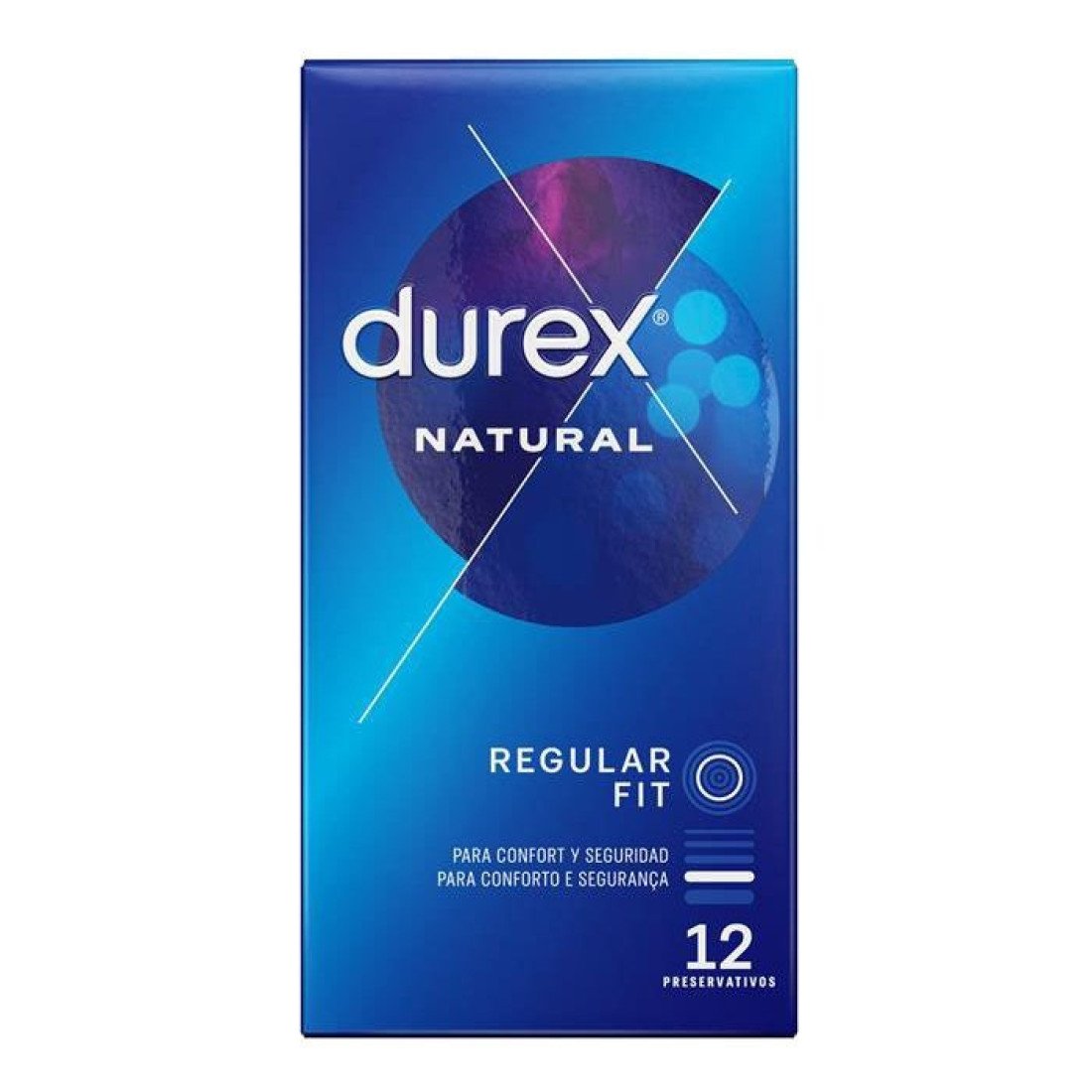 Klasikiniai prezervatyvai „Natural“, 12 vnt. - Durex