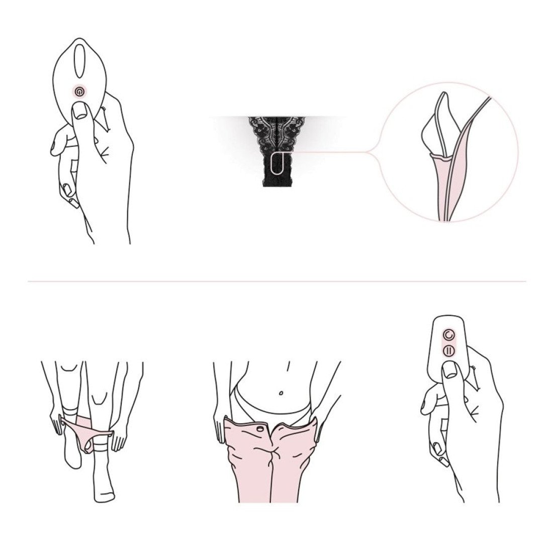 Vibruojančios kelnaitės „Vibrating Tanga“ - Pantyrebel