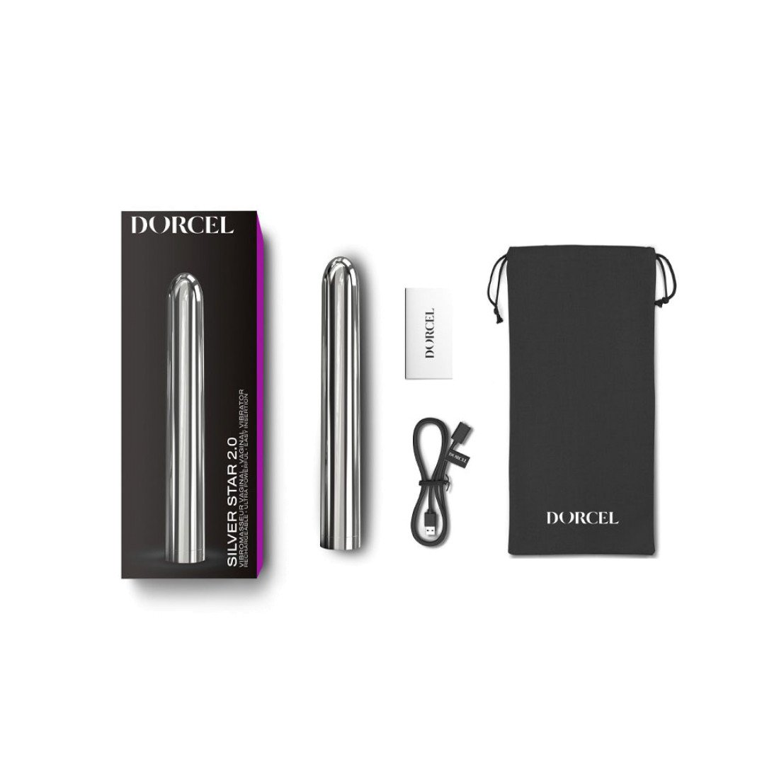 Įkraunamas vibratorius „Silver Star 2.0“ - Dorcel