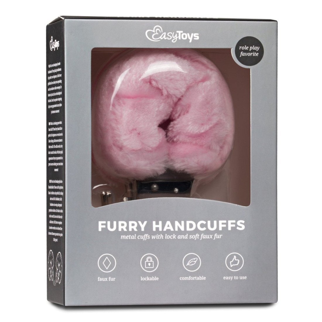 Antrankiai „Furry Handcuffs“ - EasyToys