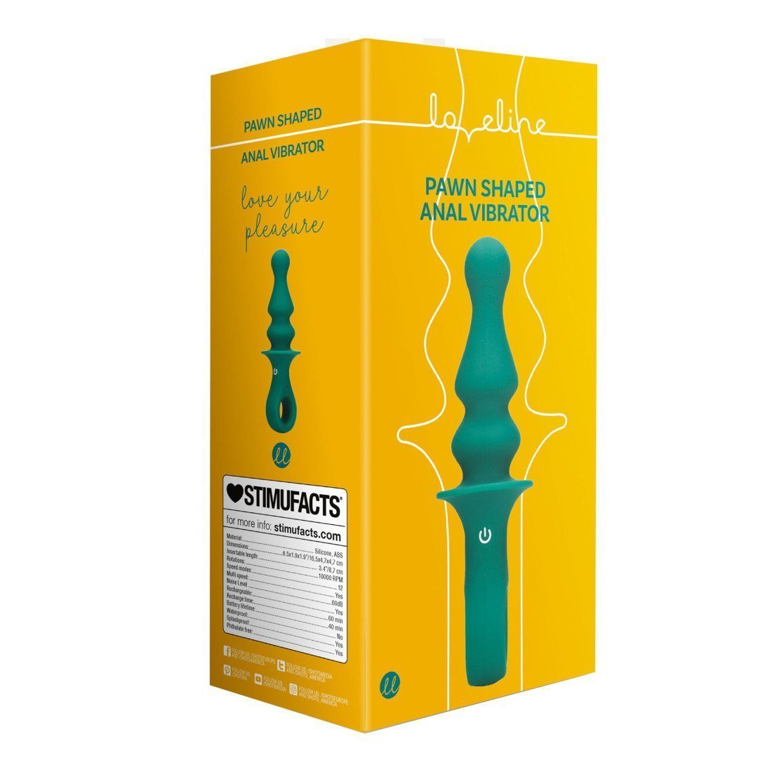 Analinis vibratorius „Pawn Shaped Anal Vibrator“ - Loveline