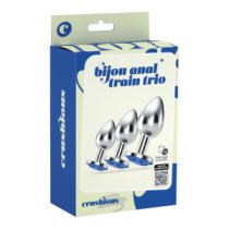 Analinių kaiščių rinkinys „Bijou Anal Train Trio Blue“, 3 vnt - Crushious