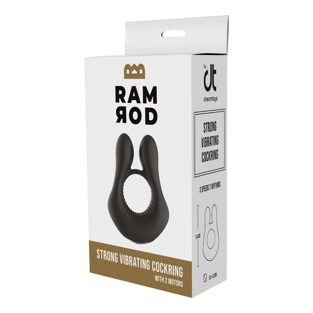 Vibruojantis penio žiedas „Strong Vibrating Cockring 2“ - Ramrod
