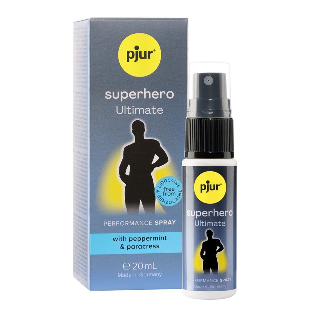 Ejakuliaciją nutolinantis purškalas „Superhero Ultimate“, 20 ml - Pjur