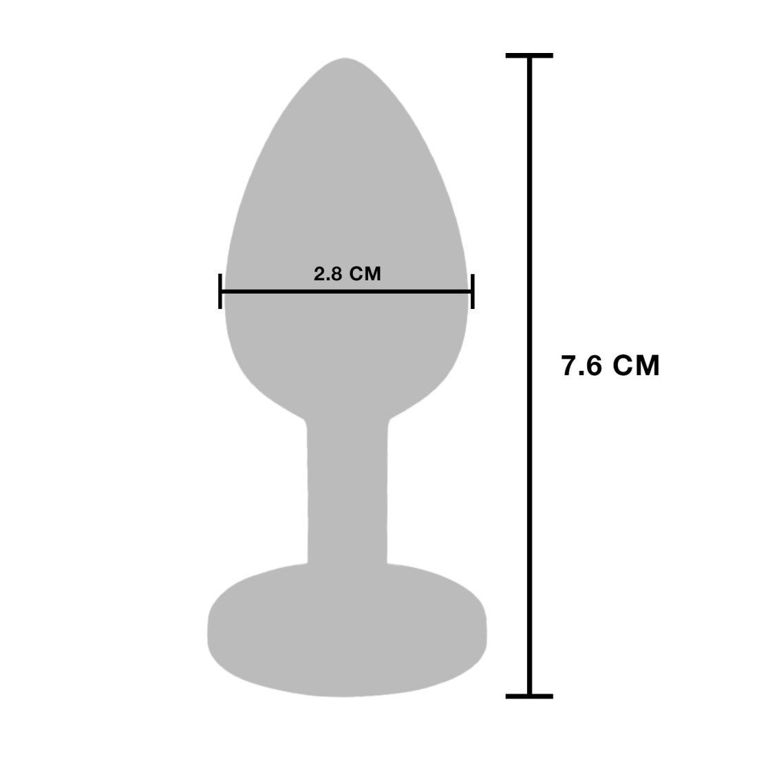 Vibruojantis analinis kaištis „The Glider Small“ - ToyJoy