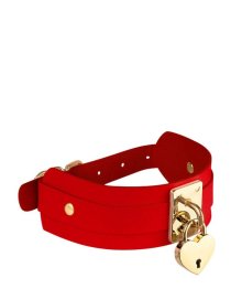 Antkaklis „Heart Lock Key Collar“ - Kinky Diva