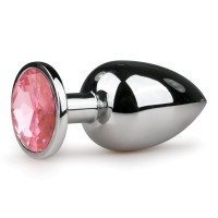 Didelis analinis kaištis „Round Silver Pink“ - EasyToys