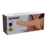 Vibruojantis strap-on dildo „Inferno 18 cm“ - Hidden Desire