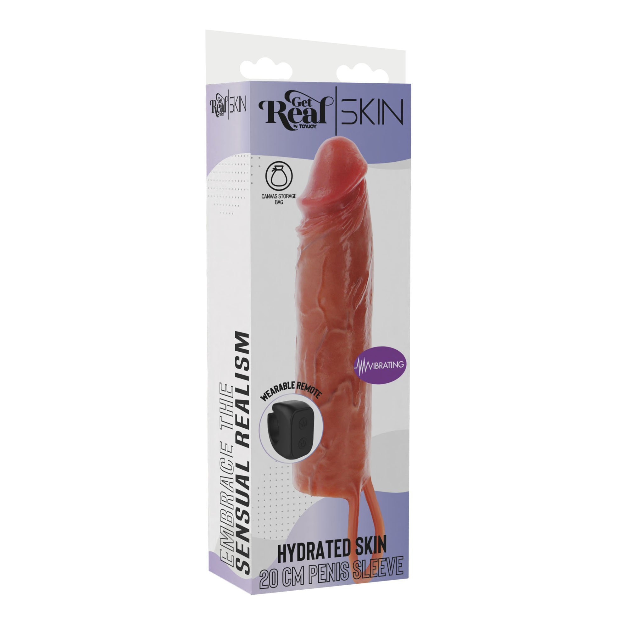 Vibruojanti penio mova „Hydrated Skin 20 cm“ - Get Real