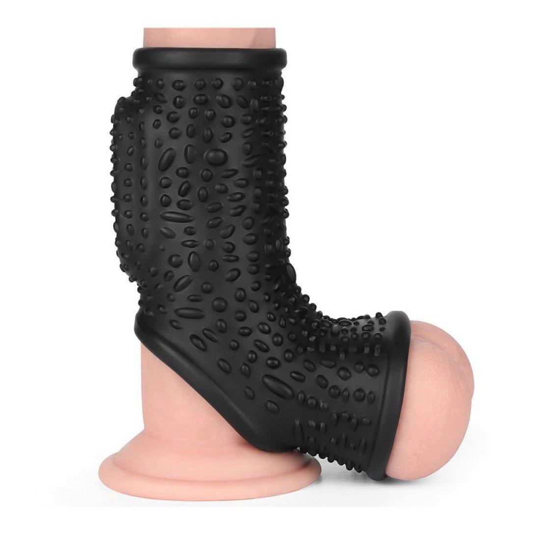 Vibruojanti penio ir sėklidžių mova „Knights Ring Drip“ - Love Toy