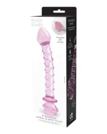 Stiklinis G taško dildo „Glaze Rosebud Spiral Dildo“ - Dream Toys