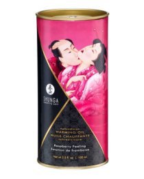 Afrodiziakinis šildantis aliejus „Raspberry Feeling“, 100 ml - Shunga