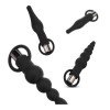 Vibruojančių analinių kaiščių rinkinys „Anal Plugs with Bullet“ - EasyToys