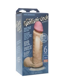 Kūno spalvos falo imitatorius „The Realistick Cock Nr. 6“ - Doc Johnson