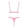 Liemenėlės ir kelnaičių rinkinys „Fantasy Neon Pink Set“ - Cottelli Collection