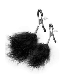 Spenelių spaustukai „Nipple Clamps with Feathers“ - EasyToys