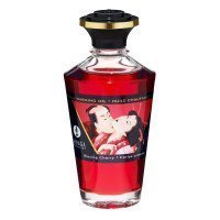 Afrodiziakinis šildantis aliejus „Blazing Cherry“, 100 ml - Shunga