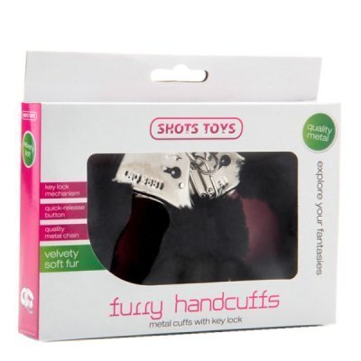 Antrankiai „Furry Handcuffs“ - Shots Toys