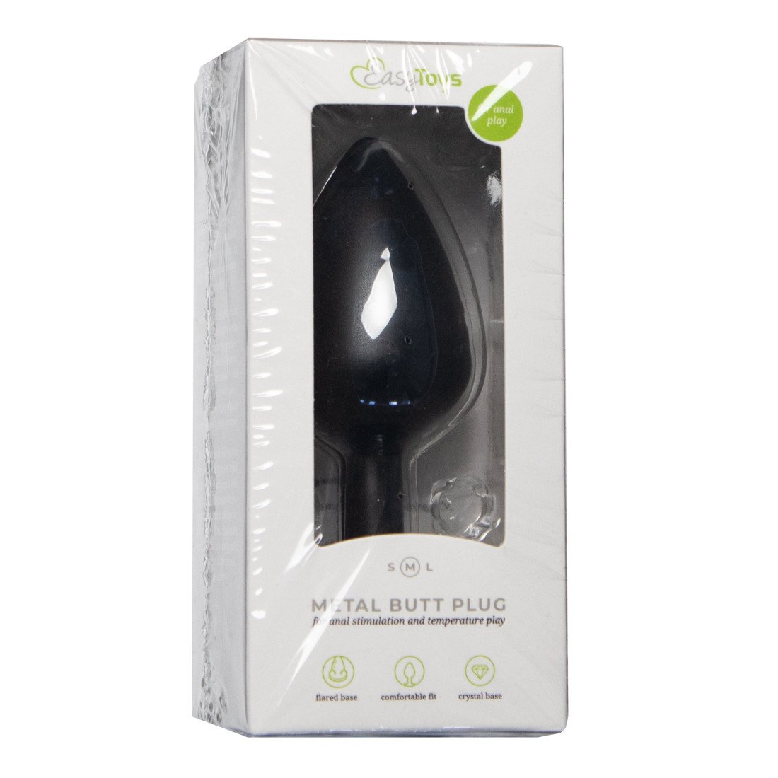 Vidutinis analinis kaištis „Metal Butt Plug“ - EasyToys