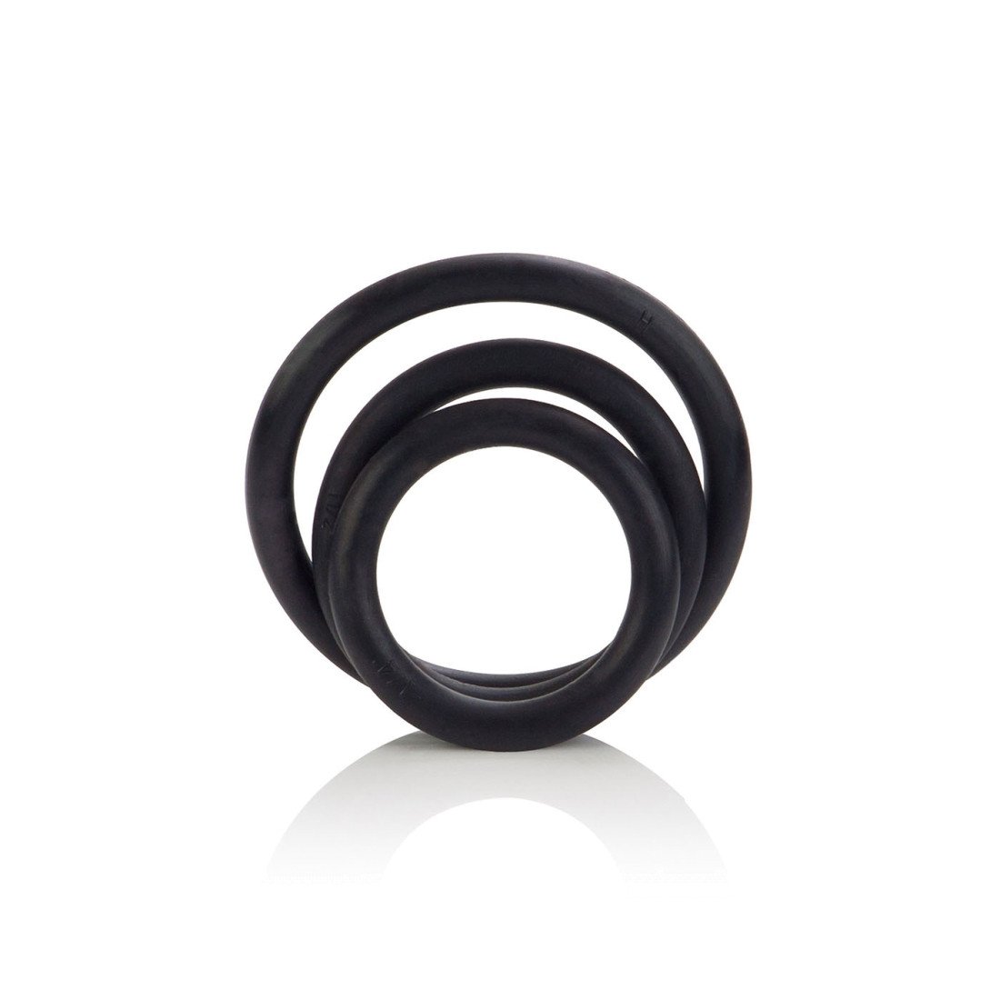 Penio žiedų rinkinys „Black Rubber Ring Set“ - CalExotics