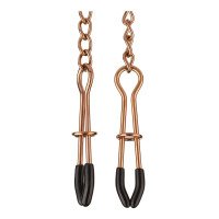 Spenelių spaustukai „Tweezer Nipple Clamps Gold“ - Mr. Steel